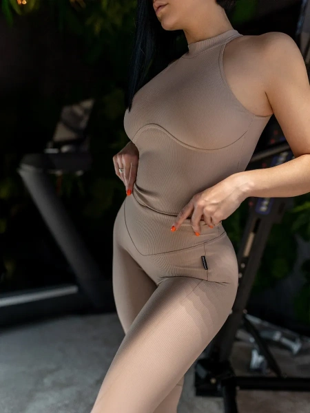 Bona Fashion: Top "Ribbed Beige" Bona Fashion: Top "Ribbed Beige"