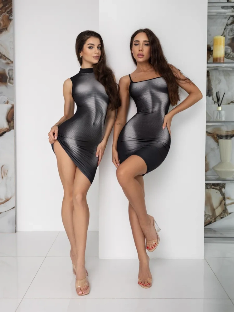 Bona Fide: Mini Dress "Naked Grey"