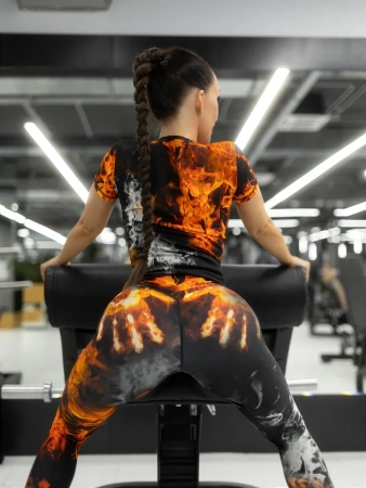 Bona Fide: V-Shirt "Road to Hell Fire touch"