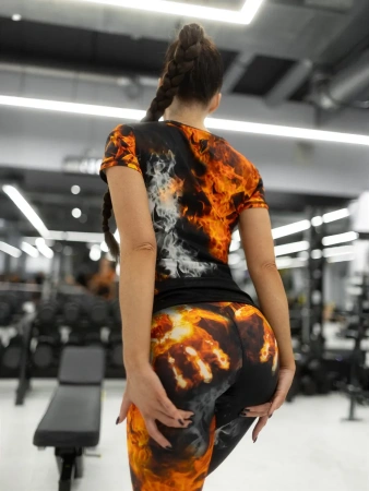 Bona Fide: V-Shirt "Road to Hell Fire touch"