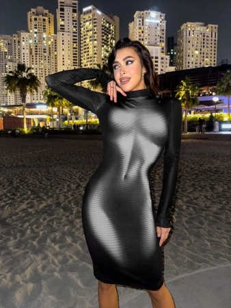 Bona Fashion: Dress midi  "Naked"