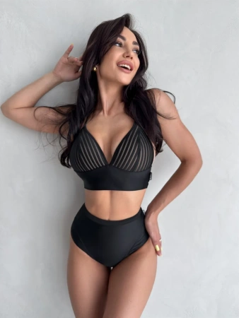 Bona Fide: Monro Swimsuit "Black"